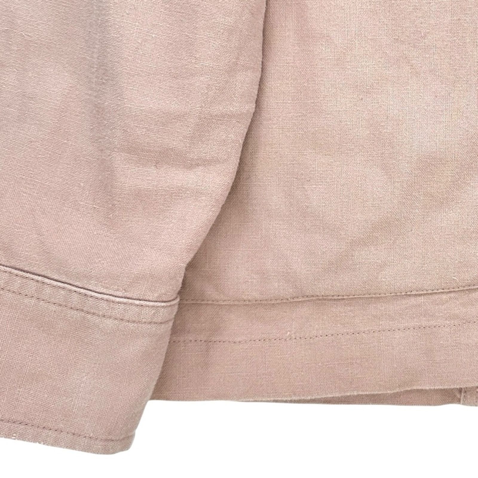 Corridor Rose Overshirt - Pink Cotton Linen Shirt Chore Jacket Coat Size US L / EU 52-54 / 3 - 4 Thumbnail