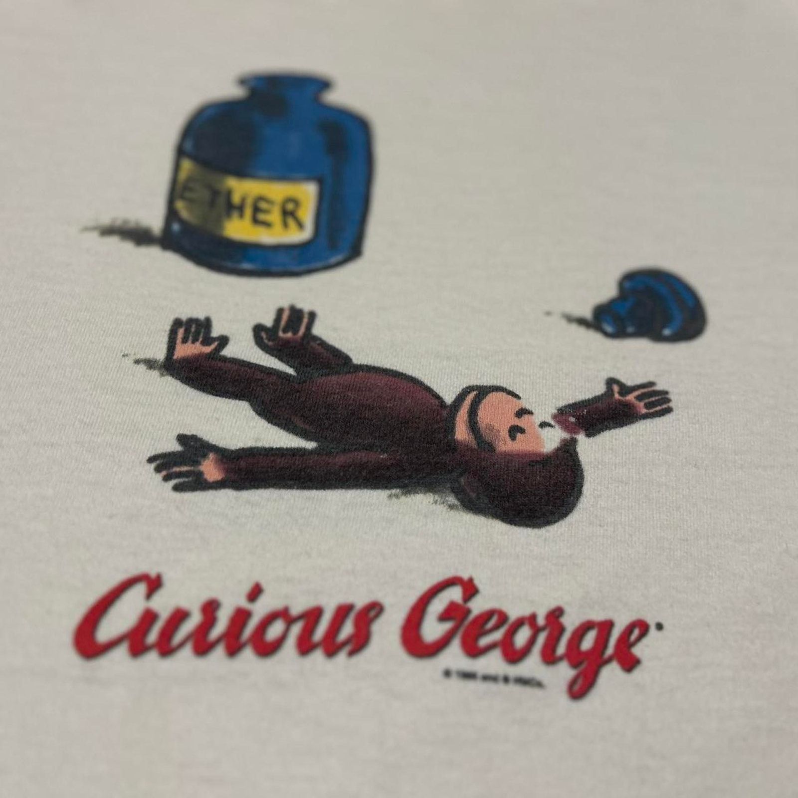 Other **Vintage 1995 Curious George Ether Ringer T-Shirt** Size US L / EU 52-54 / 3 - 2 Thumbnail
