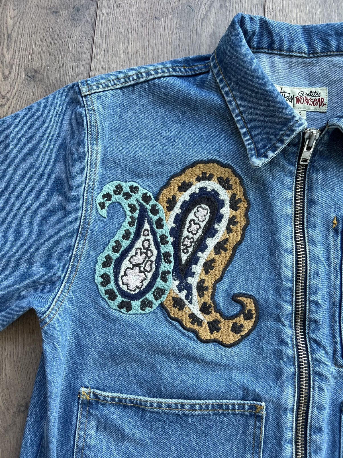 NOMA t.d × Stussy Stussy x Noma t.d. Denim Zip Work Jacket “Blue” Small Size US S / EU 44-46 / 1 - 8 Thumbnail