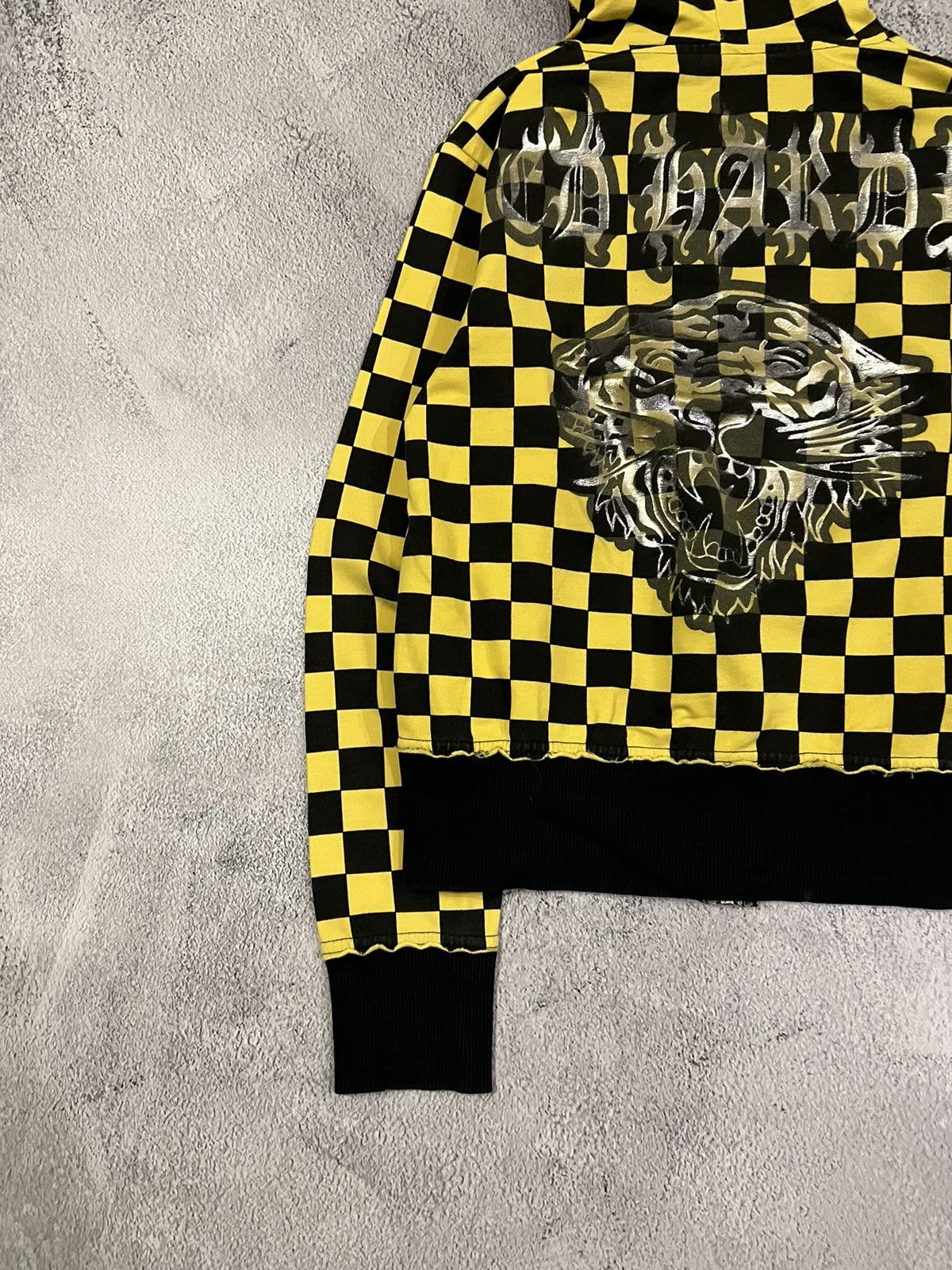 Ed Hardy Vintage Y2k Ed Hardy Tiger 🐅 Striped Zip Hoodie 00’s Size M / US 6-8 / IT 42-44 - 9 Thumbnail