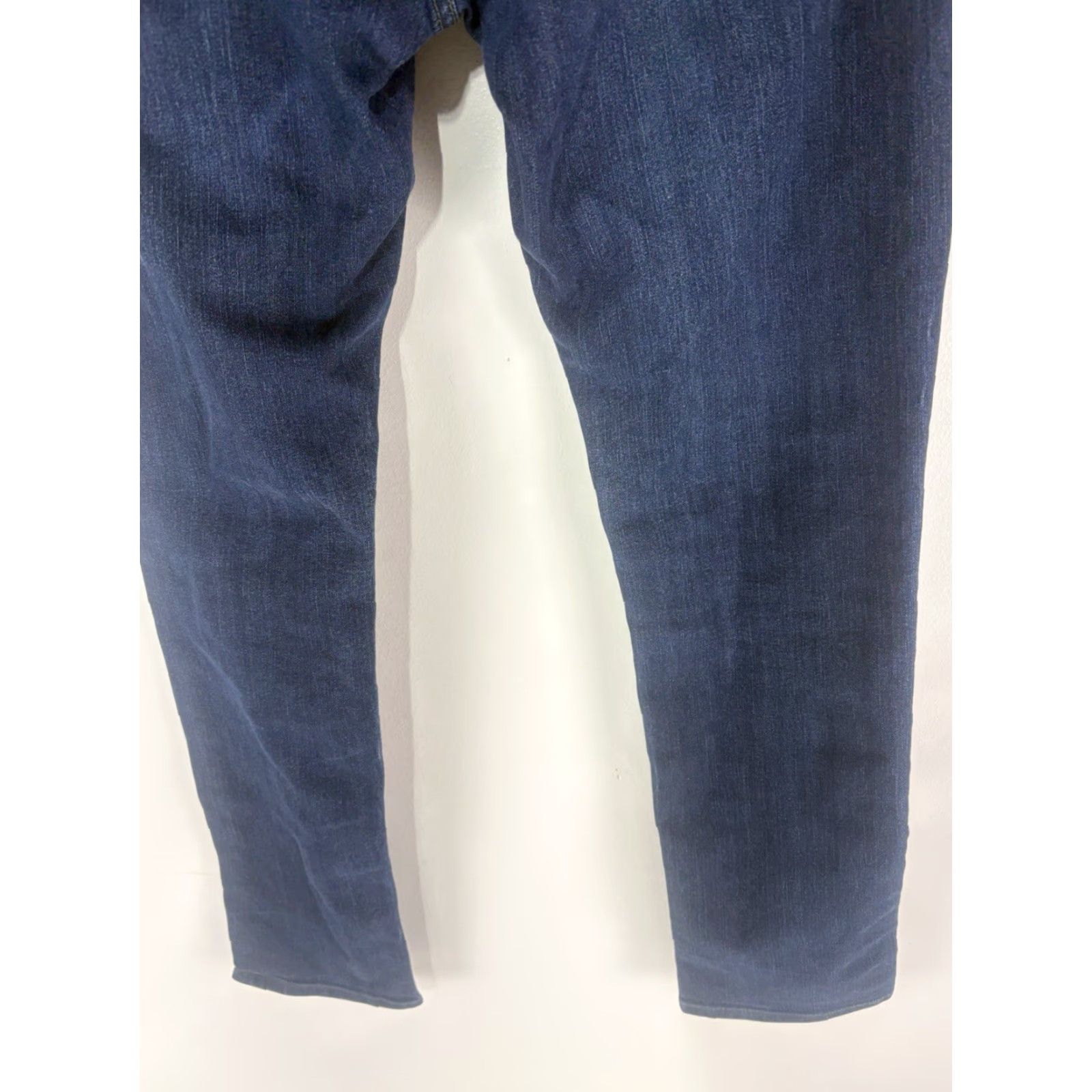 Lands' End Lands' End Canvas Pin Straight Jeans Womens Size 10 Blue 100% Cotton Denim Regular Rise Mid 5-Pocket Design Easy Care Machine Washable Big: 29 Inseam Size 32" / US 10 / IT 46 - 6 Thumbnail