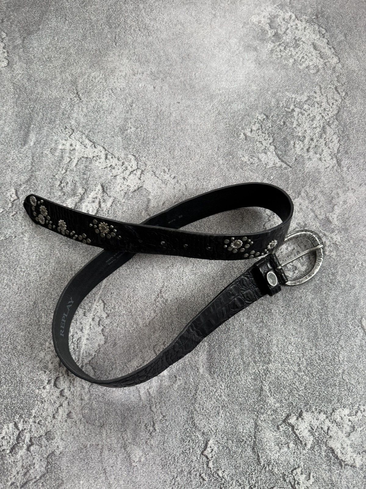Replay Replay Avantgarde leather belt biker punk gothic L.G.B. Y2K Size ONE SIZE - 6 Thumbnail