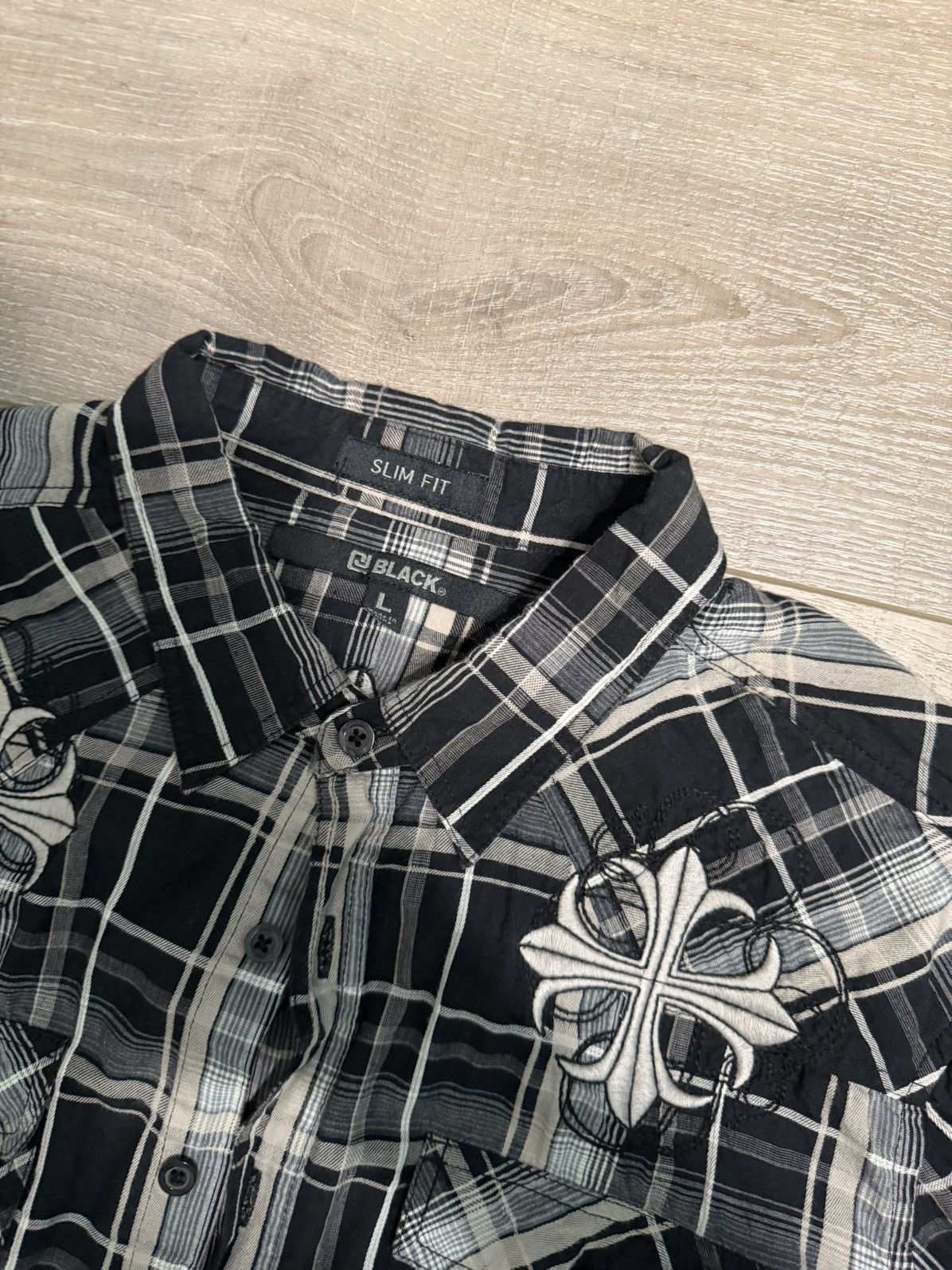 Vintage Vintage Chrome Hearts Inspired Flannel Size US L / EU 52-54 / 3 - 5 Thumbnail