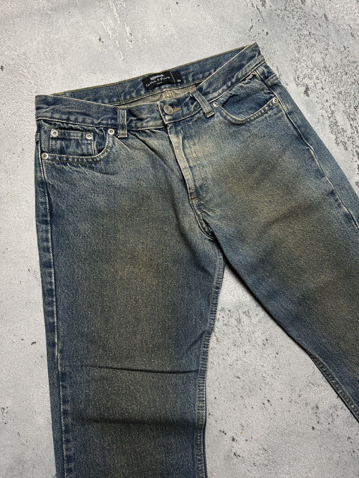 If Six Was Nine Casta & Puro Flared Denim Jeans Avant Garde Sz 28 Made In Ar Size 28" / US 6 / IT 42 - 7 Thumbnail