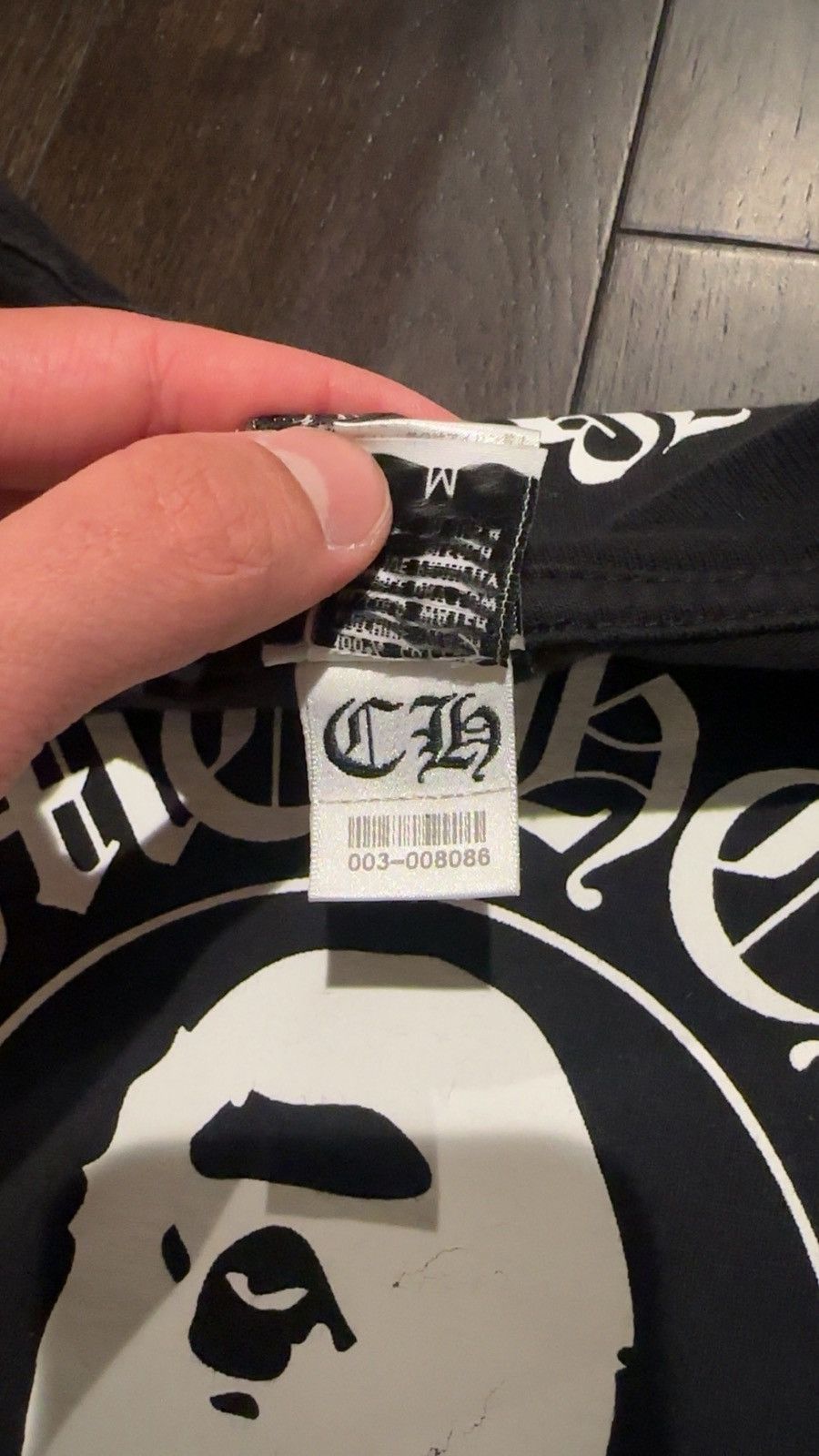 Chrome Hearts Chrome hearts bape tee shirt Size US M / EU 48-50 / 2 - 7 Thumbnail