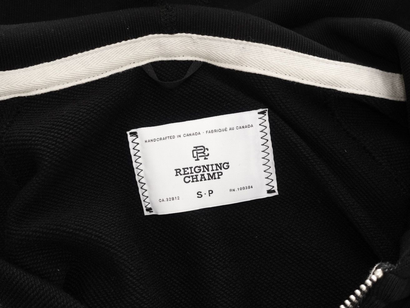 Reigning Champ Black Lightweight Classic Terry Full Zip Hoodie - S Size US S / EU 44-46 / 1 - 3 Thumbnail