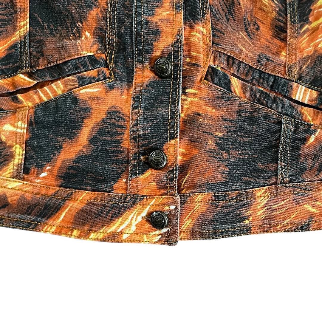 Just Cavalli 🛒SENDOFFER🛒Just Cavalli Cotton Animal Printed Denim Jacket Size S / US 4 / IT 40 - 6 Thumbnail
