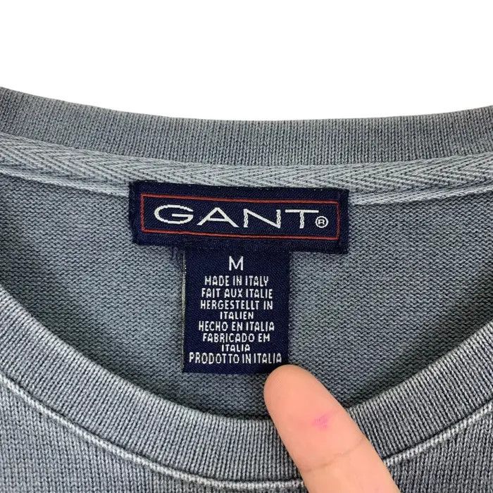 Gant Vintage 90’ GANT MADE IN ITALY Natural Faded Dye Tee Shirt Size US M / EU 48-50 / 2 - 3 Thumbnail
