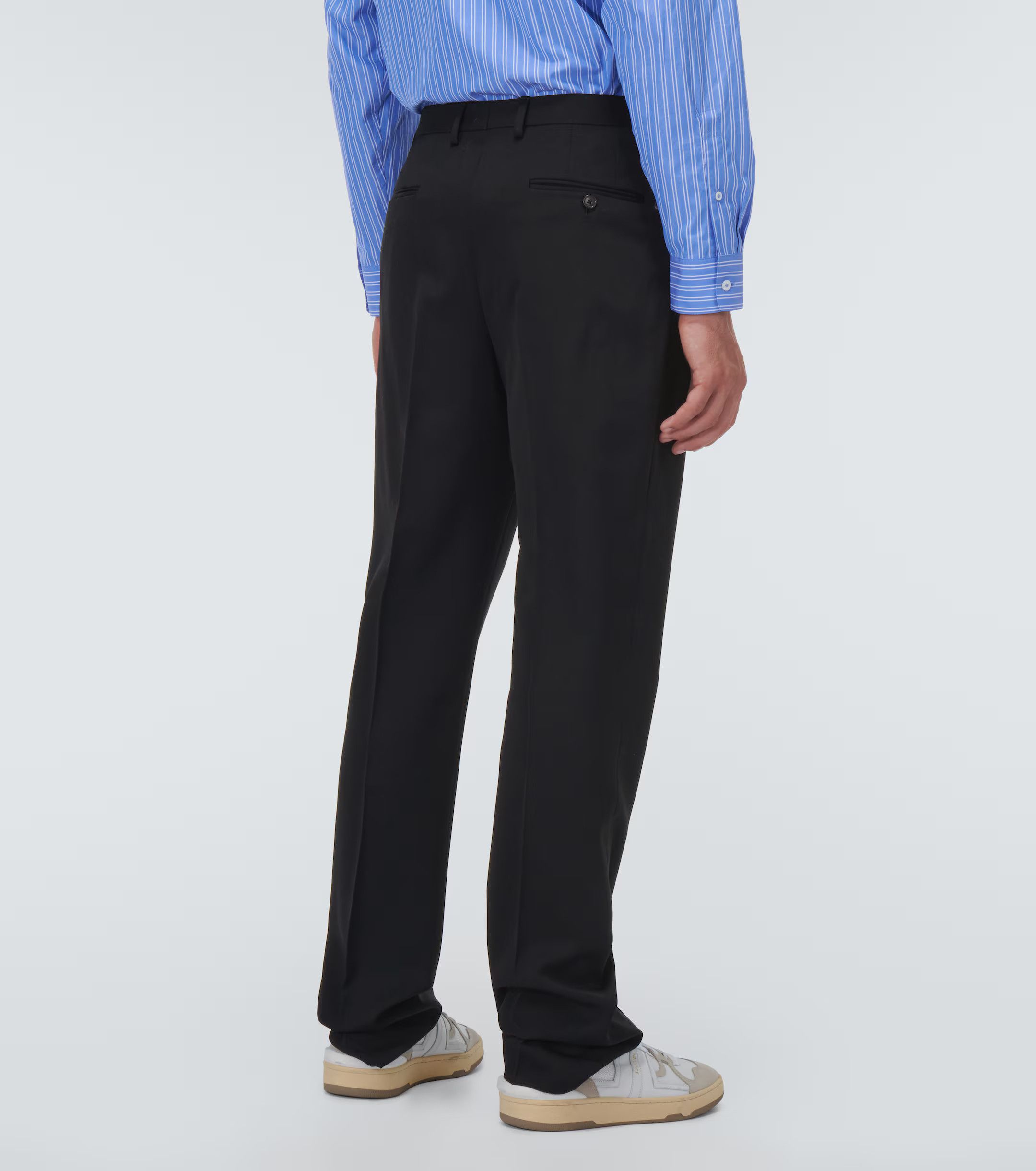 Lanvin o1y0125 Casual Pant in Black Size US 32 / EU 48 - 3 Thumbnail