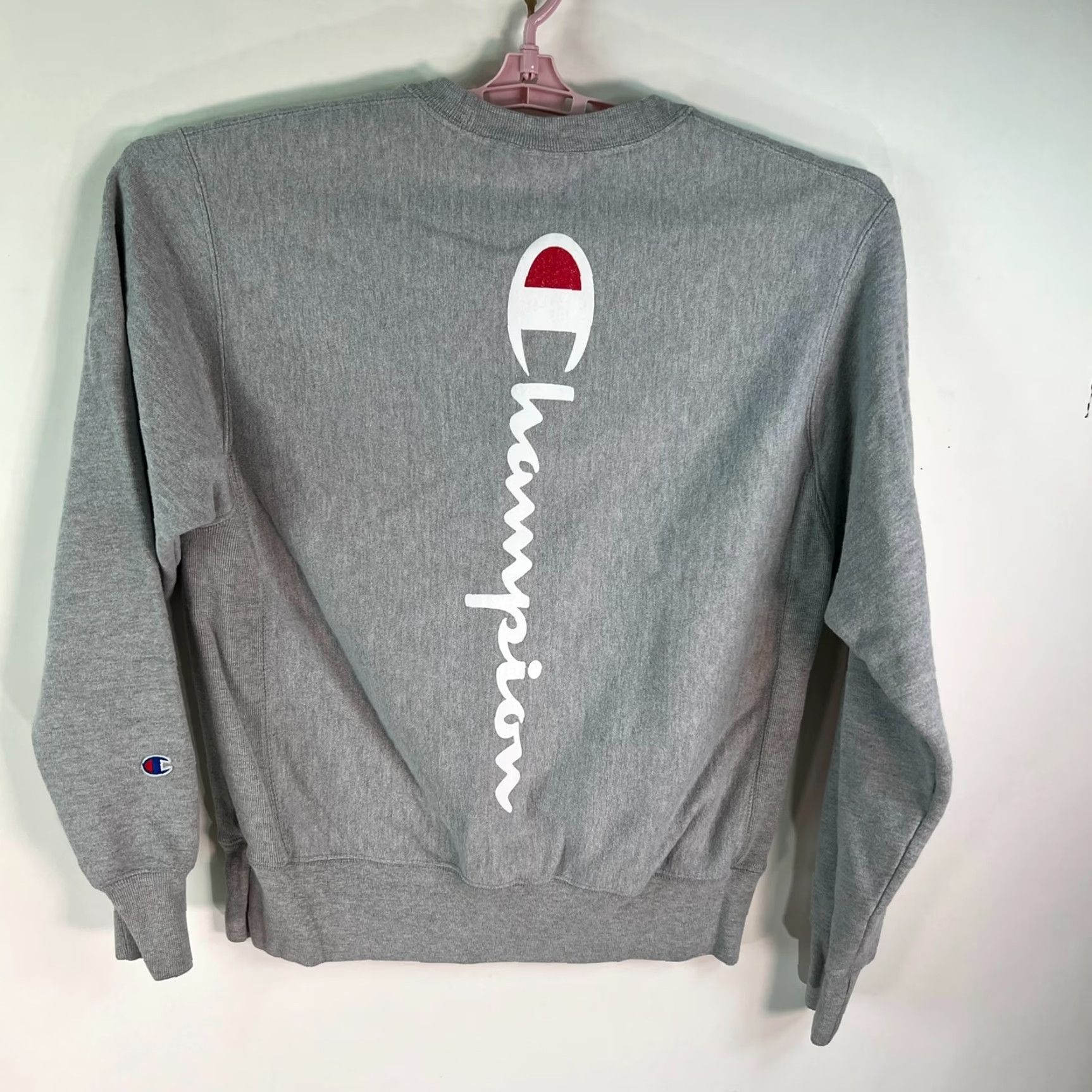 Champion Champion Men's Sweatshirt Front/Back Hit Graphic Gray M Sweatshirt Size US M / EU 48-50 / 2 - 5 Thumbnail