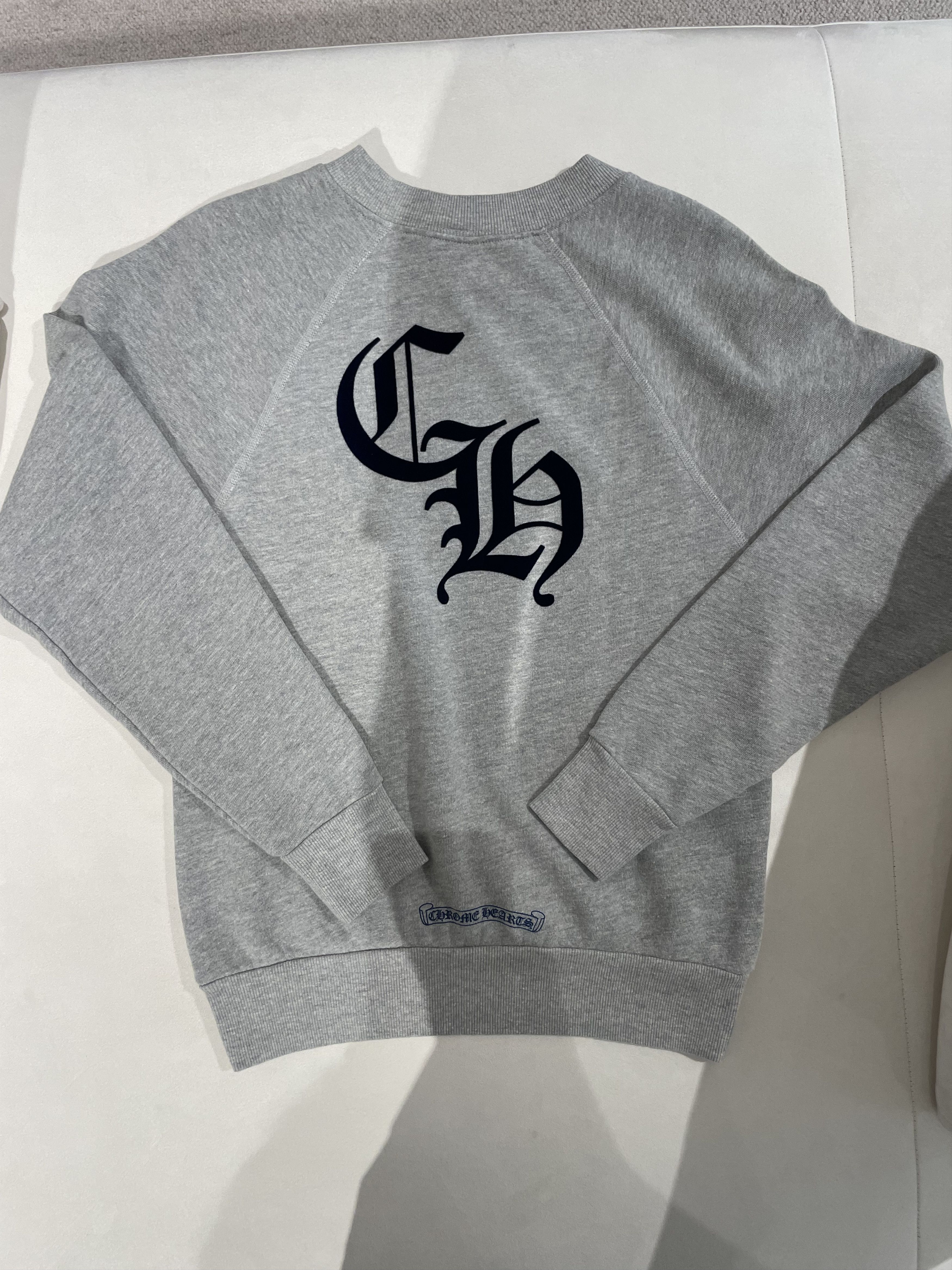 Chrome Hearts Chrome Hearts Triple Cross CH Letter Grey Sweatshirt Size XS / US 0-2 / IT 36-38 - 3 Thumbnail