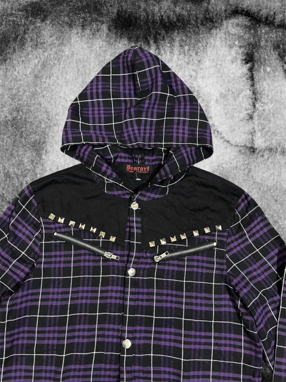 If Six Was Nine Deorart Studded Plaid Made in Devil Castle Long Hoodie Size US M / EU 48-50 / 2 - 4 Thumbnail