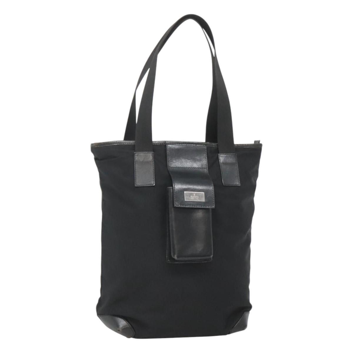 Gucci GUCCI Hand Bag Nylon Black Silver 019 019 Size ONE SIZE - 1 Thumbnail