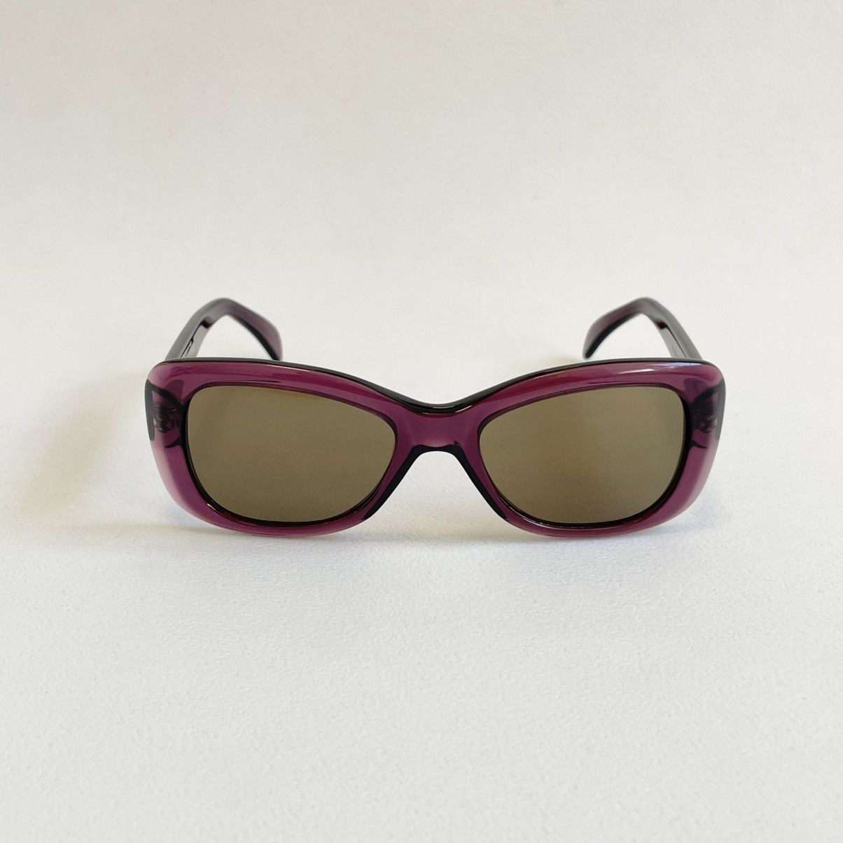 Cutler and Gross ‘Clear Purple’ 70s Rounded Edge Sunglasses Size ONE SIZE - 1 Thumbnail