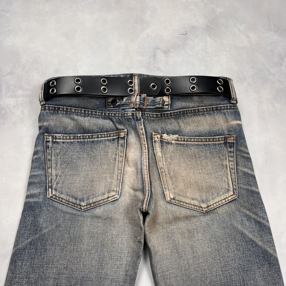 Japanese Brand Vtg Selvedge Denim Pants Buckel Back Stunning Lure Size US 29 - 11 Thumbnail
