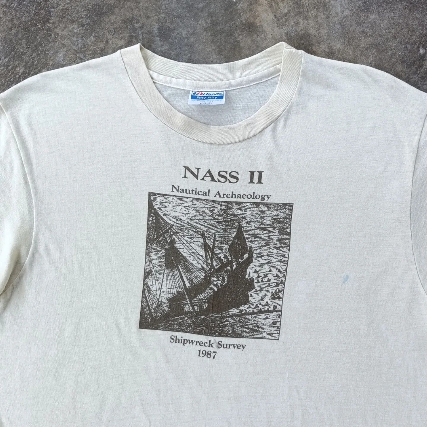 Vintage Vintage 80s NASS II Nautical Archeology Shipwreck Survey Size US M / EU 48-50 / 2 - 2 Thumbnail