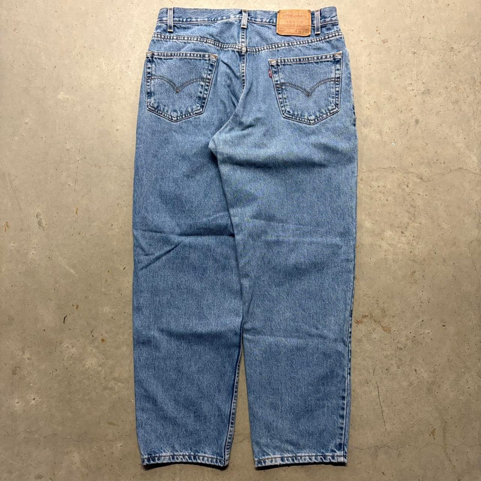 Japanese Brand × Levi's × Vintage Crazy Vintage Y2K Levi's 550 Relaxed Baggy Loose Denim Jeans Size US 36 / EU 52 - 4 Thumbnail