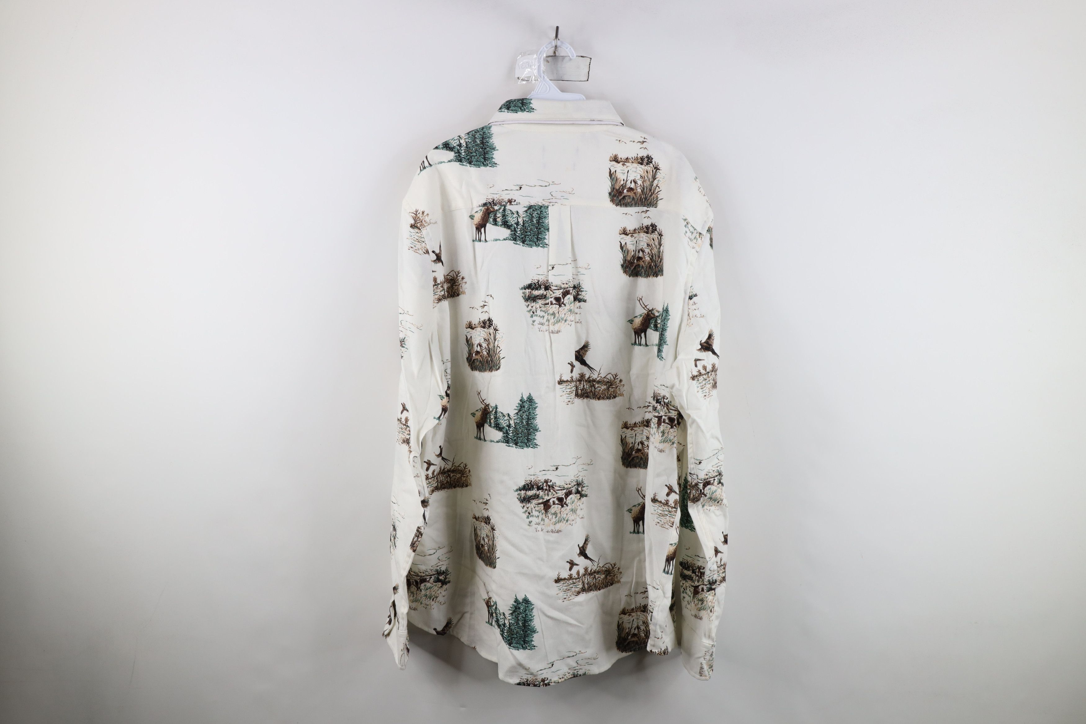 Chaps Deadstock Vintage Y2K Chaps Over Print Flannel Button Shirt Size US XXL / EU 58 / 5 - 13 Thumbnail
