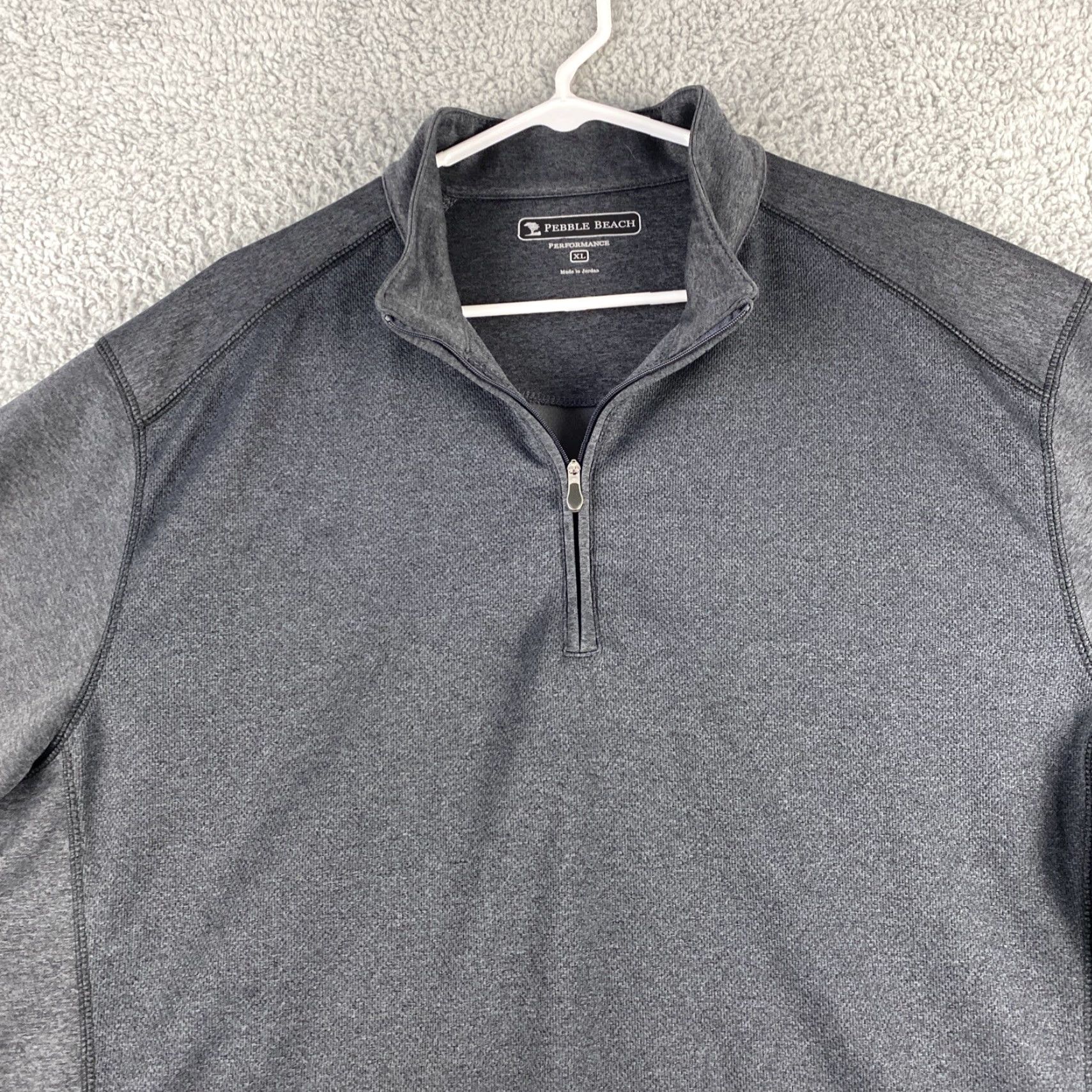 Vintage Pebble Beach 1/4 Zip Active Sweater Long Sleeve Shirt Men’s Large XL gray /43-36 Size US XL / EU 56 / 4 - 2 Thumbnail