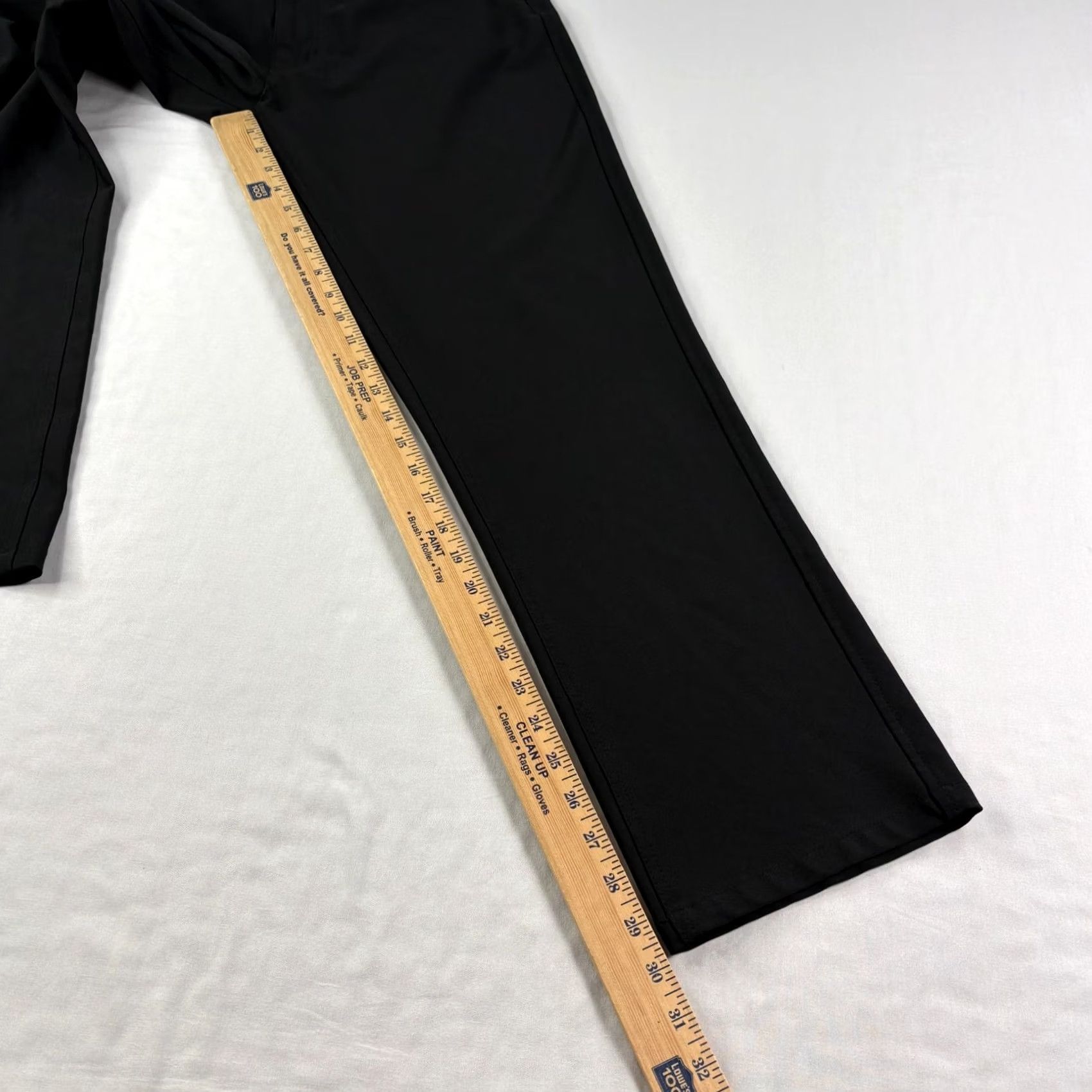 Footjoy FootJoy Pants Mens 32x30 Athletic Chino Stretch Black Polyester Blend Straight Leg Regular Inseam 30in Golf Casual Size US 32 / EU 48 - 6 Thumbnail