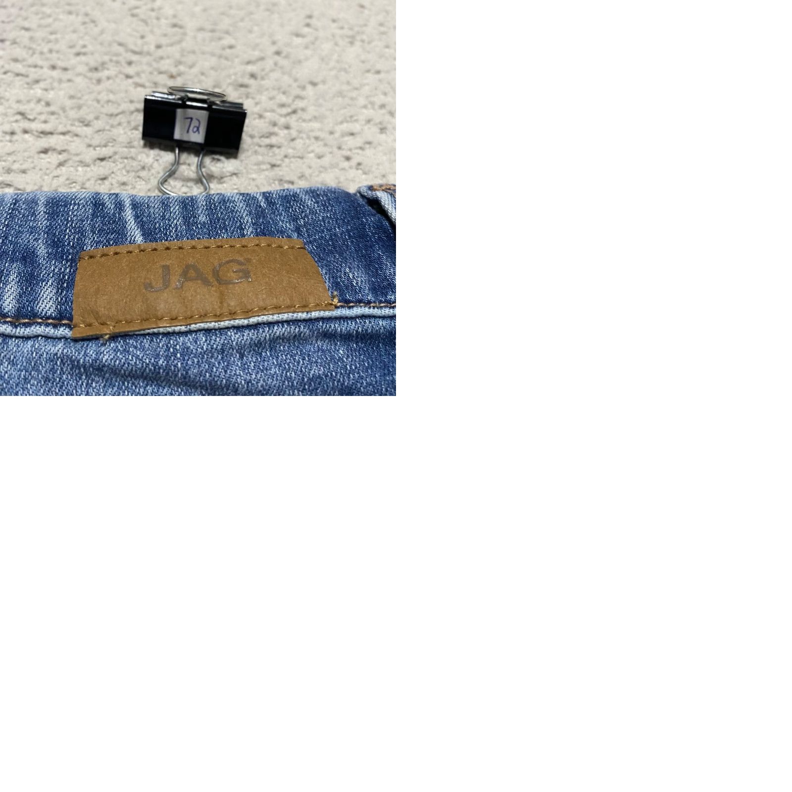AG Jeans Jag Jeans Womens 6P Petite Blue Denim Medium Wash Crop Skinny Pull On Valentina Size 28" / US 6 / IT 42 - 9 Thumbnail