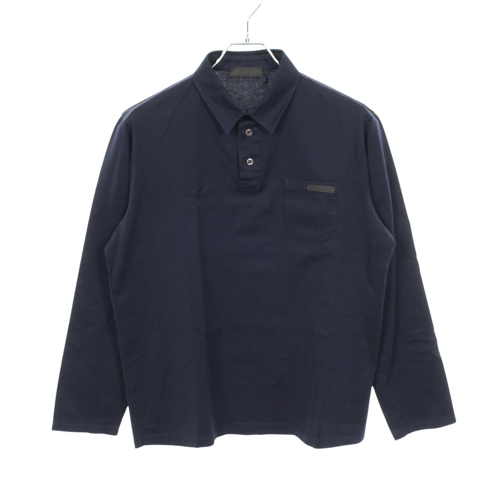 Prada Prada Prada Cotton Polo Shirt Textile Tops UJL878 DUTY FREE for USA Size ONE SIZE - 1 Thumbnail