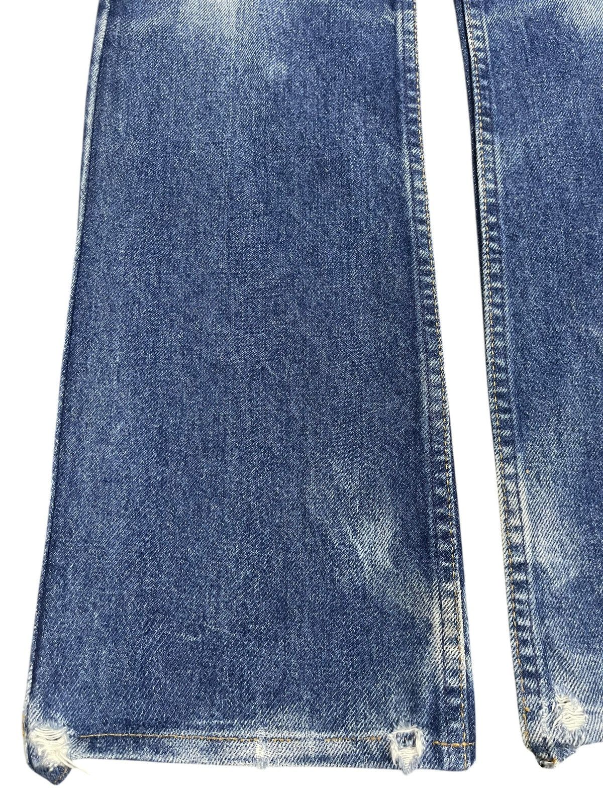 Levi's Vintage 80s Levis 517 Blue Wash Distressed Bootcut Jeans Size US 28 / EU 44 - 8 Thumbnail