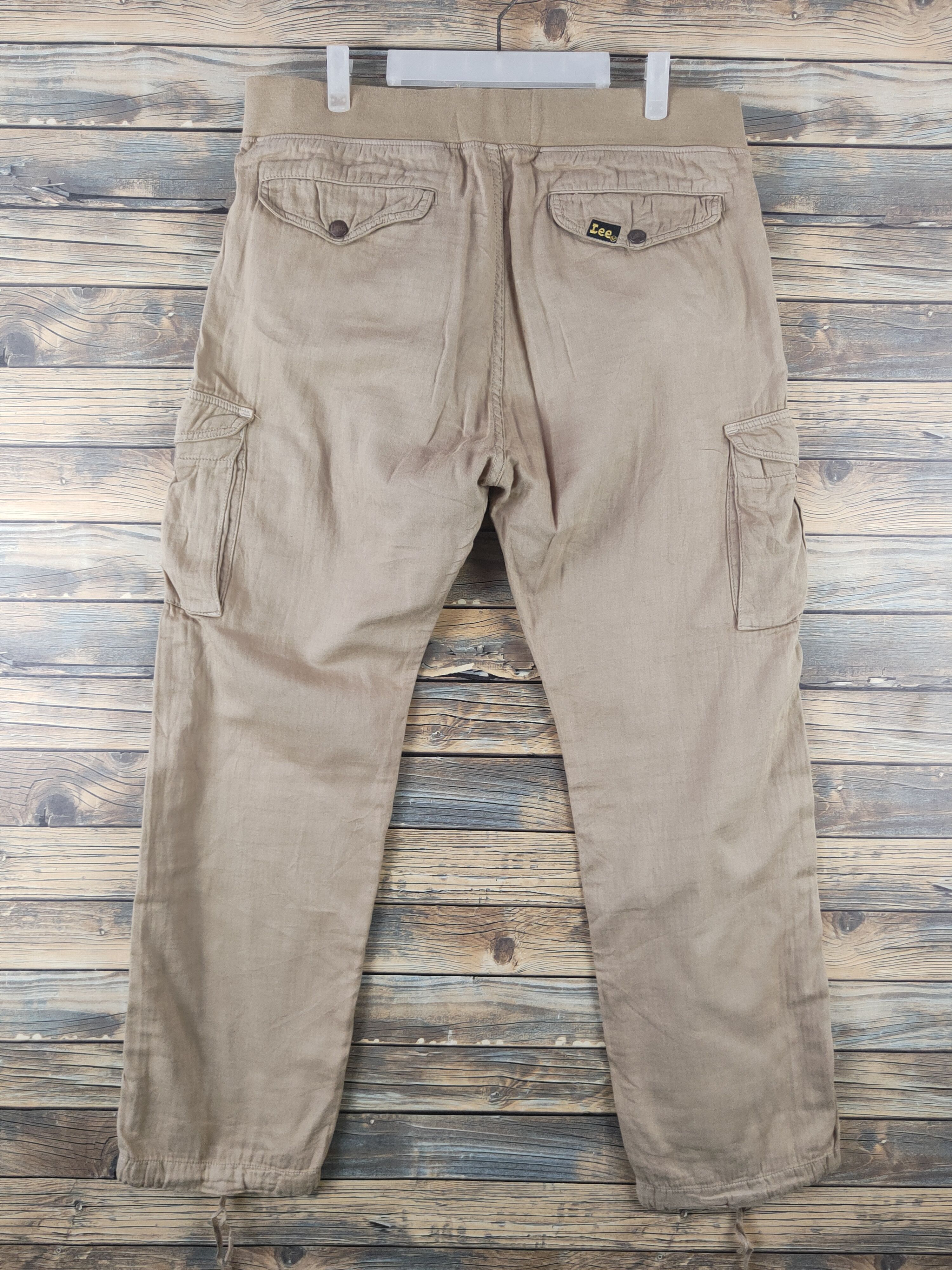 Japanese Brand DL Lee Beige Multipocket Tactical Cargo Pants #1934 Size US 34 / EU 50 - 7 Thumbnail