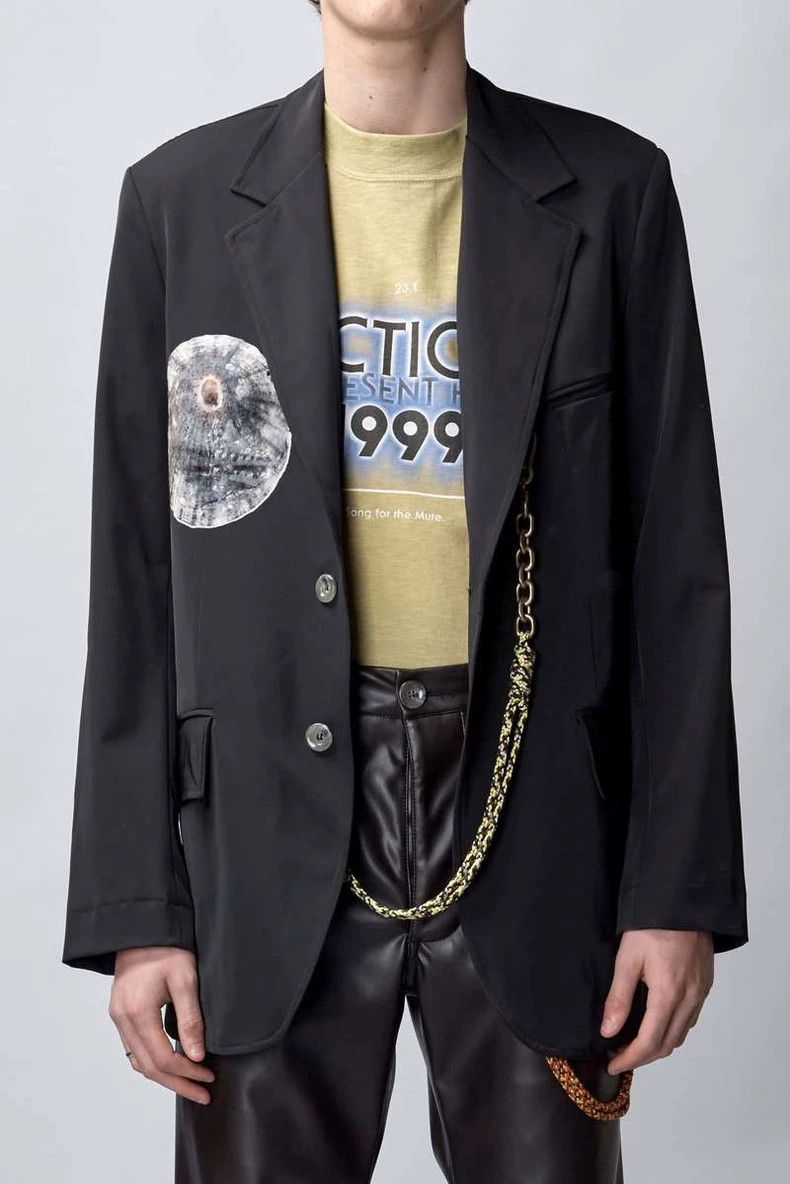 Song For The Mute Song For The Mute printed drawstring blazer Size 46R - 1 Thumbnail