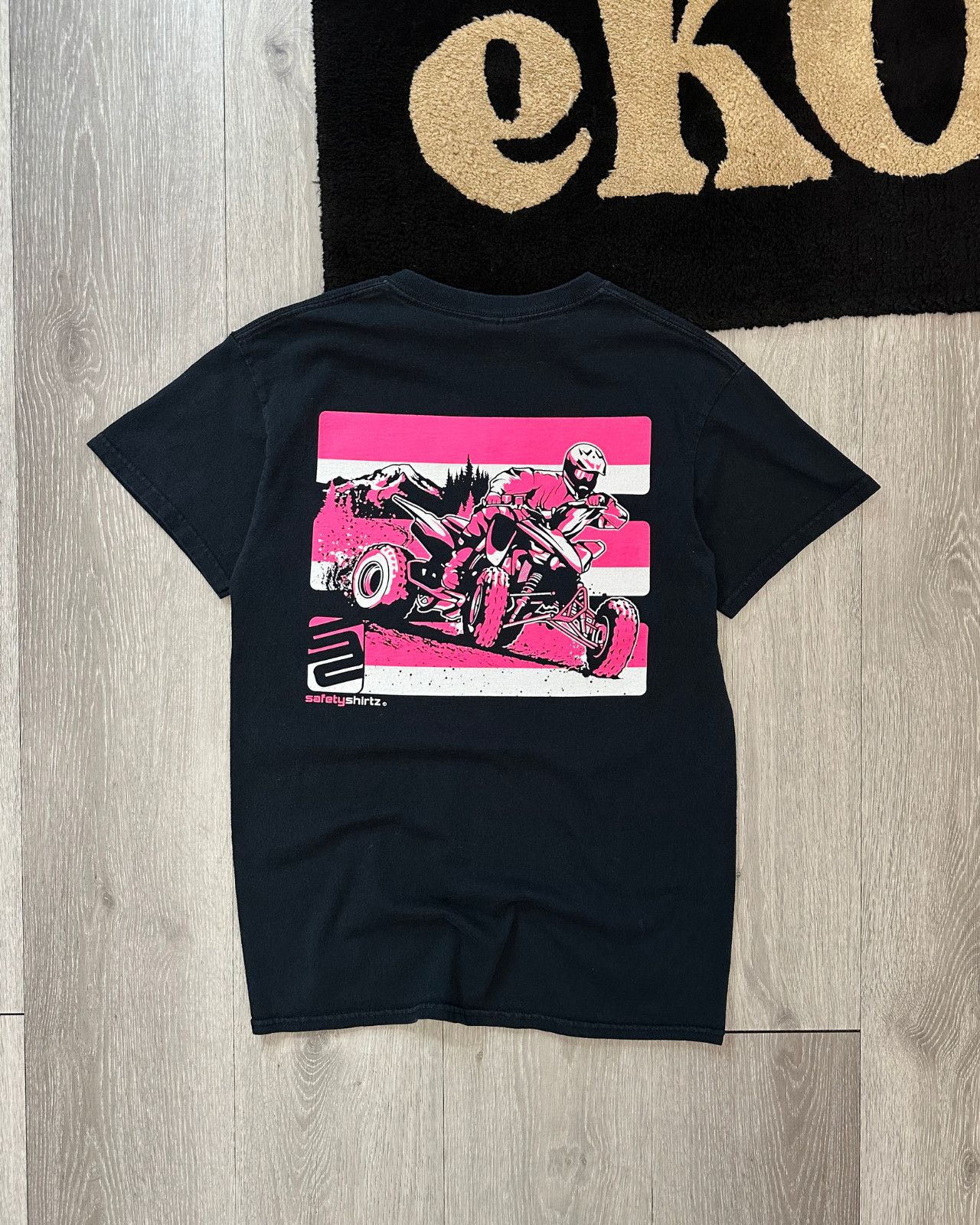 Vintage Vintage Safety Shirtz ATV Racing Black T-Shirt - Size Small Size US S / EU 44-46 / 1 - 2 Thumbnail