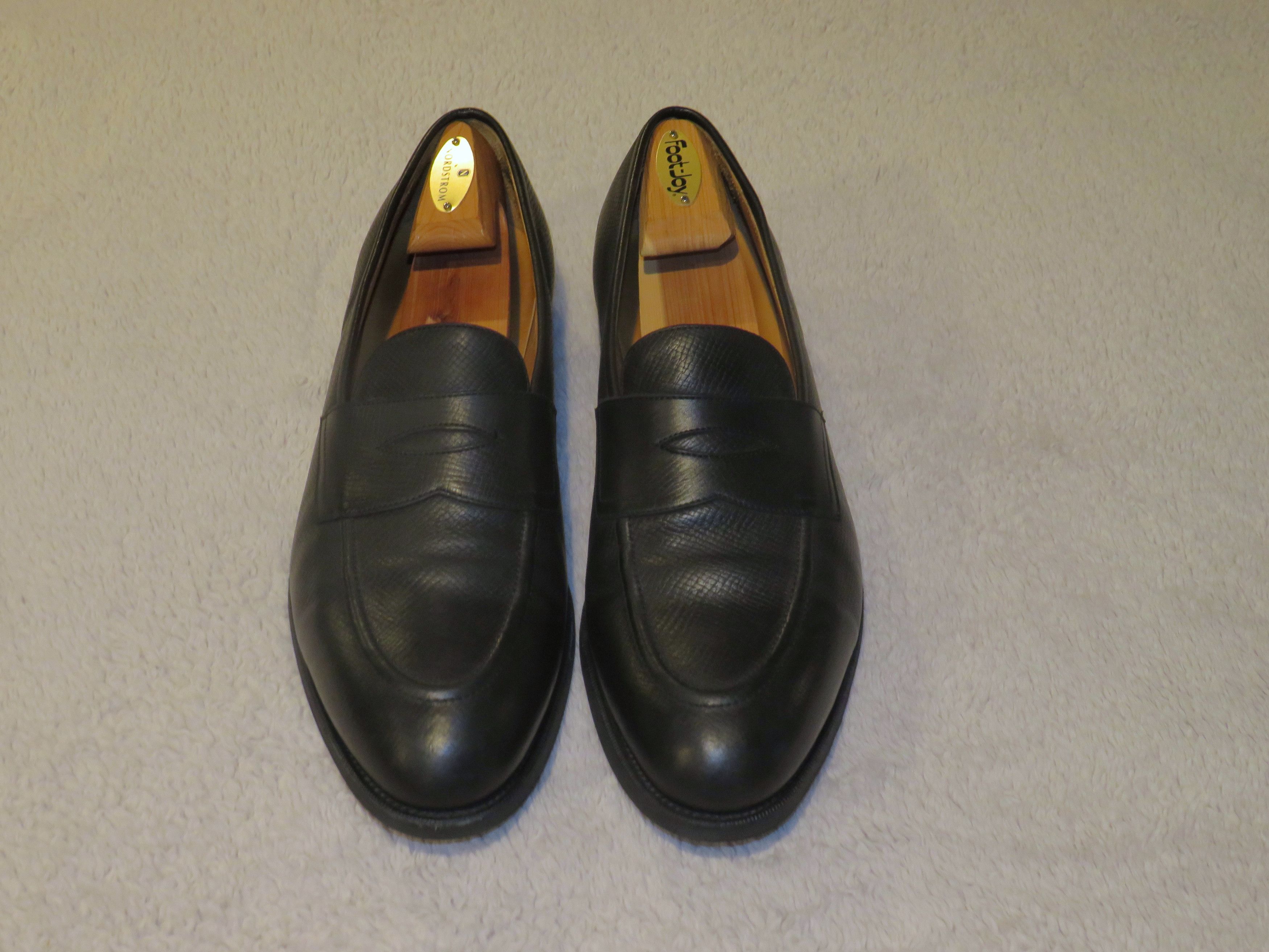 image of Edward Green Piccadilly Black Utah Leather Loafer 11.5 E 184 Last, Men's