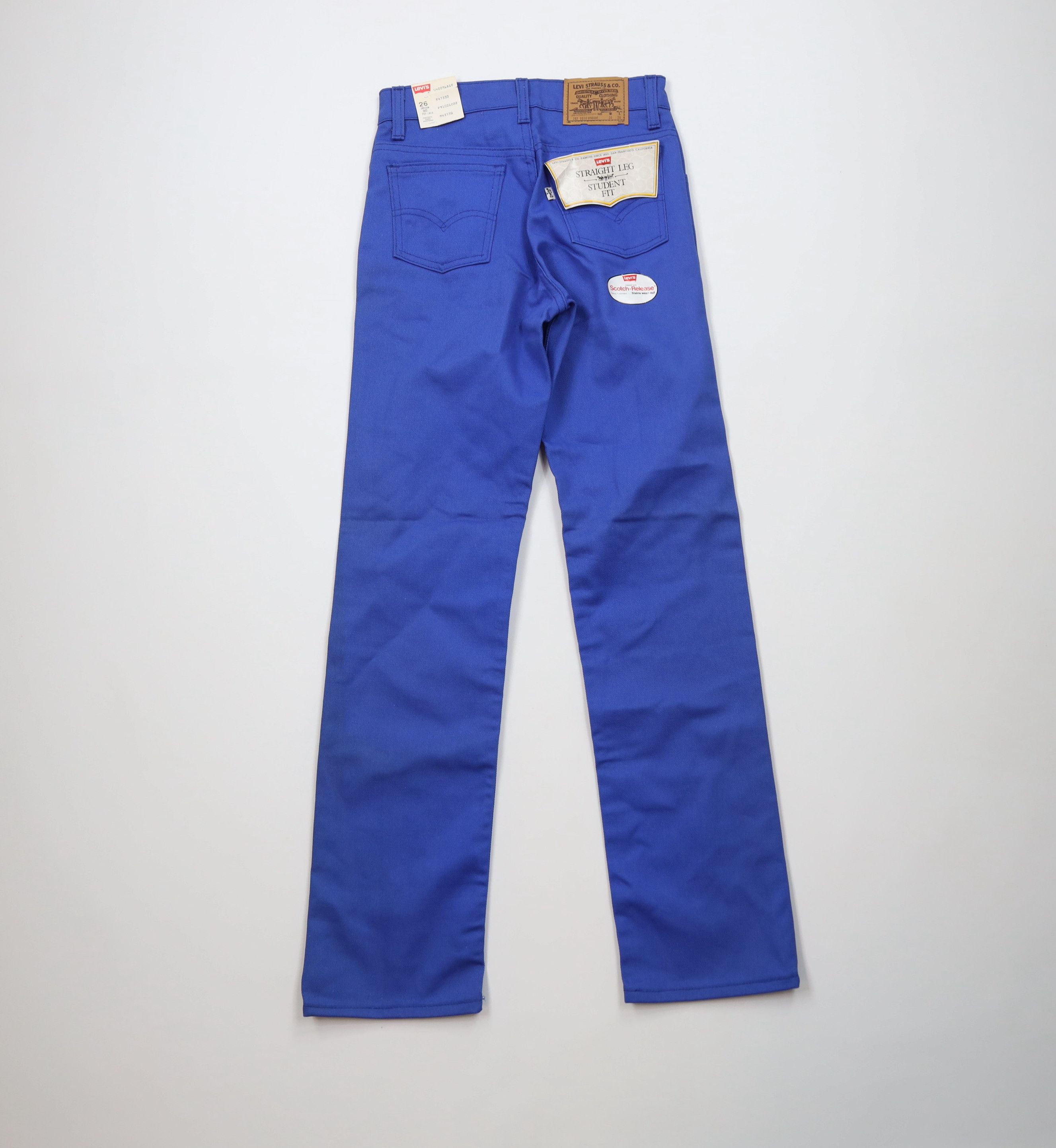 Levi's Deadstock Vintage 80s Levis Student Fit Straight Leg Jeans Size 26" / US 2 / IT 38 - 8 Thumbnail