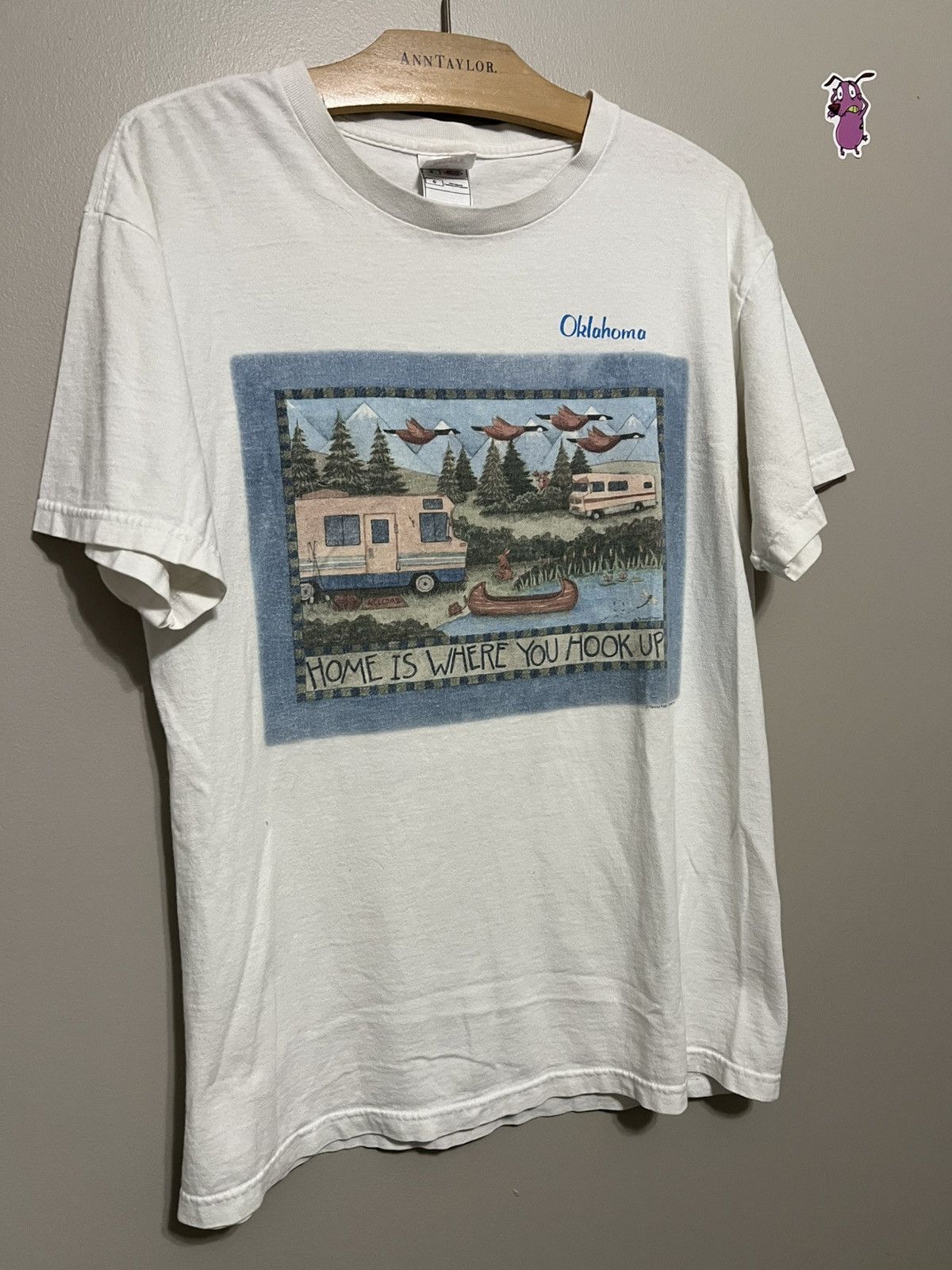 Fruit Of The Loom × Vintage Vintage Winnebago camping shirt “Home is Where You Hook Up” Size US L / EU 52-54 / 3 - 3 Thumbnail