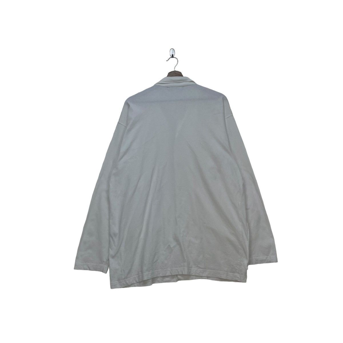 Yohji Yamamoto 🔥Yohji Yamamoto LQ For Men Dual Pocket White Jacket Size US M / EU 48-50 / 2 - 2 Thumbnail