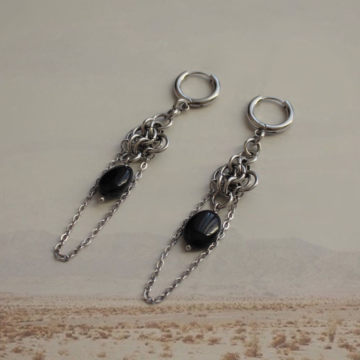 Handmade 🦇CROSS EARRINGS🦇 Size ONE SIZE - 3 Thumbnail