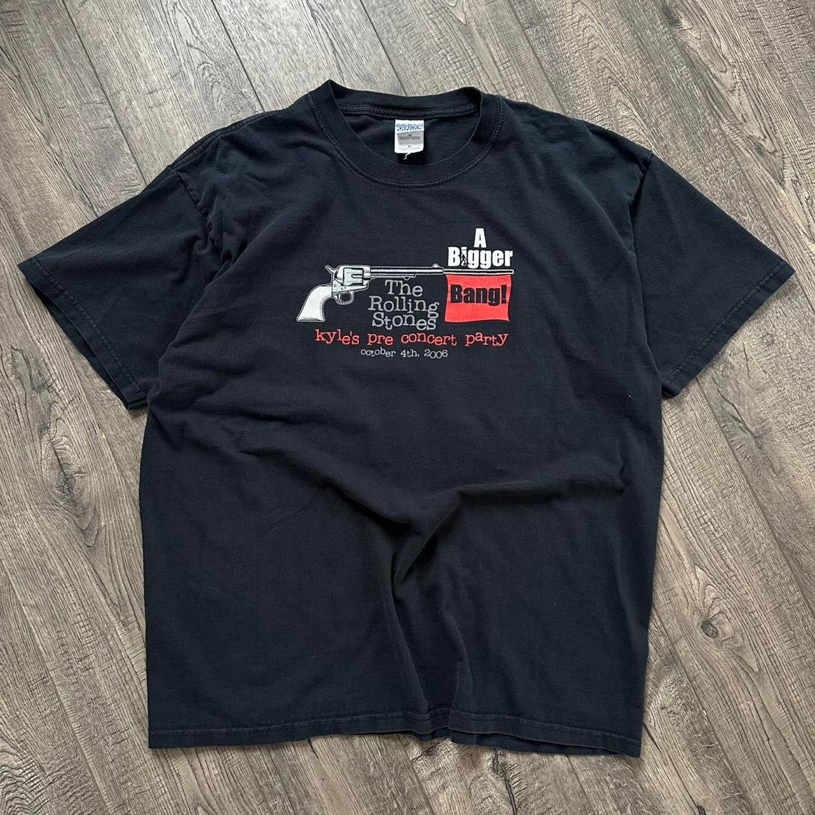 Vintage Vintage Y2K The Rolling Stones Party Bigger Bang Band Shirt Size US XL / EU 56 / 4 - 4 Thumbnail