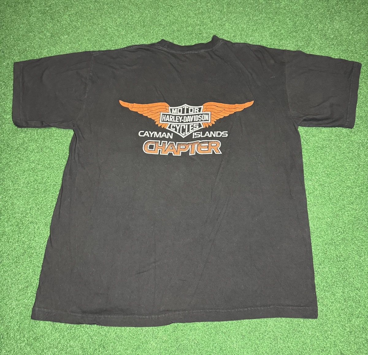 Harley Davidson × Vintage Vintage 90s Harley Davidson Eagle Cayman Island XL T Shirt Size US XL / EU 56 / 4 - 5 Thumbnail