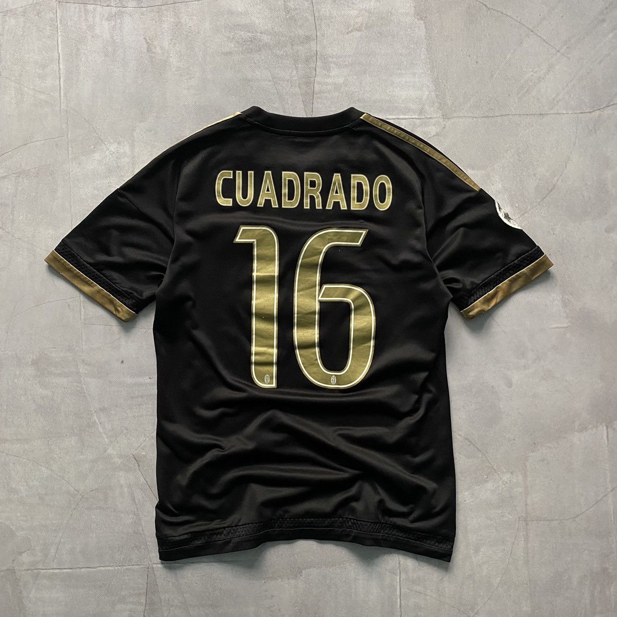 Nike Soccer Jersey Vintage Adidas Juventus 2015 16 Cuadrado 16 UEFA Black Gold Jersey Grailed