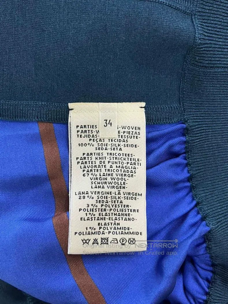 Hermes Hermes Silk and wool V-neck knit top Size XXS / US 00 / IT 34 - 6 Thumbnail