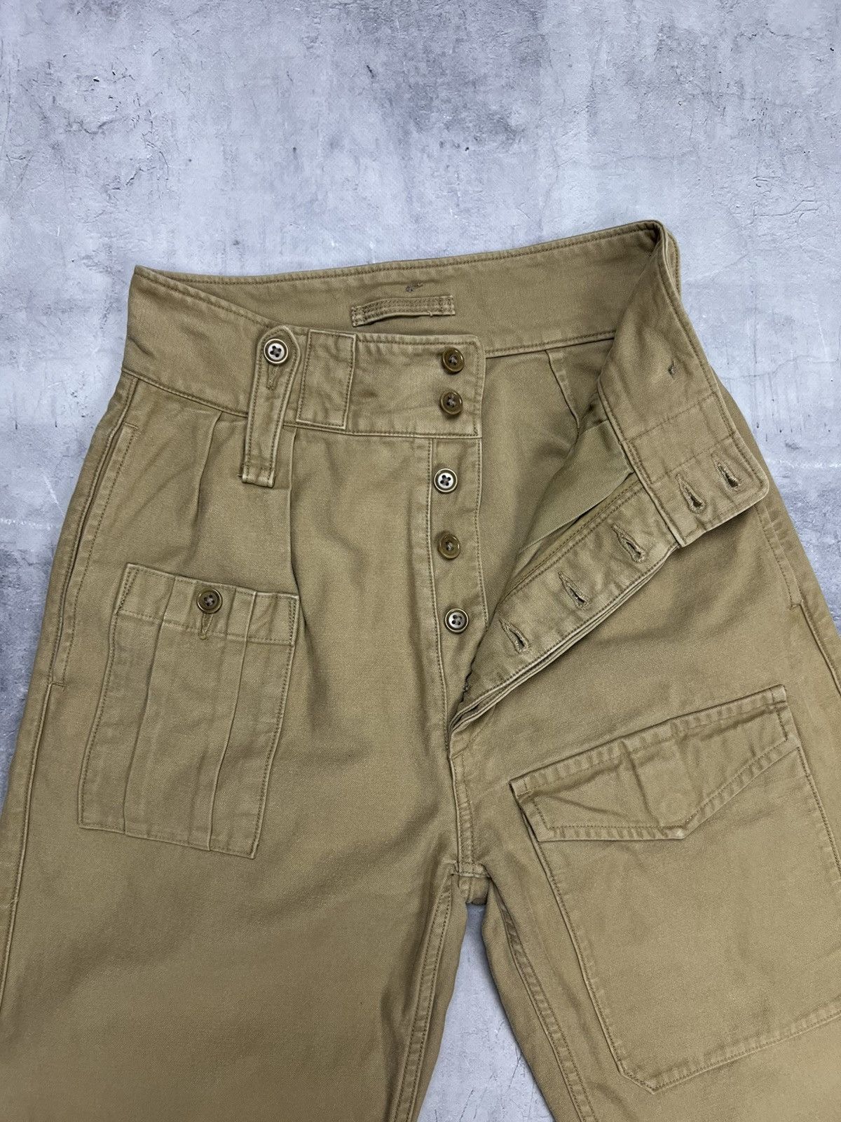 Nigel Cabourn Nigel Cabourn - BRITISH ARMY PANT VINTAGE TWILL BEIGE Sz 6 Size 27" / US 4 / IT 40 - 6 Thumbnail