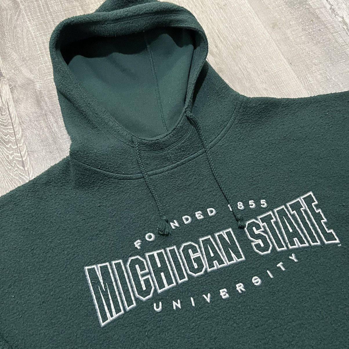 Gear for Sports VTG Michigan State Spartans Green Mock Neck College Hoodie Size US L / EU 52-54 / 3 - 2 Thumbnail