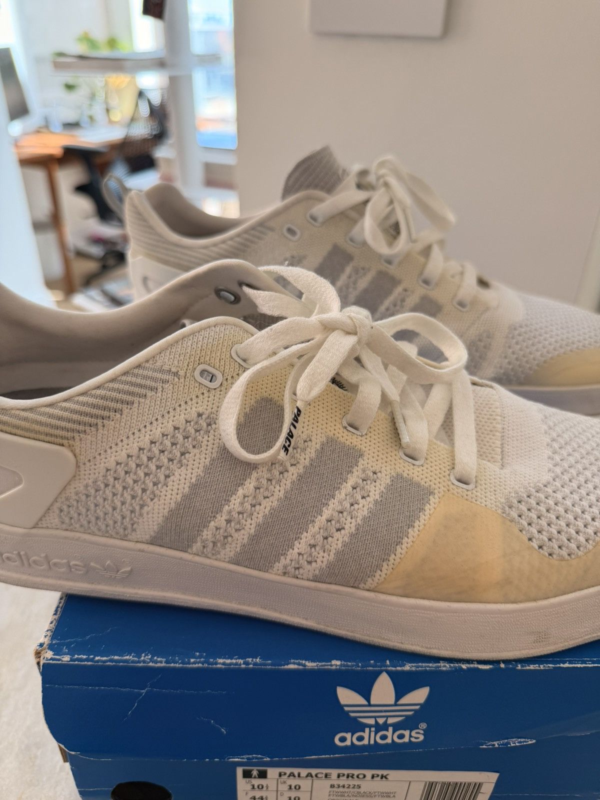 Adidas × Palace Adidas Palace Pro Primeknit White Size US 10.5 / EU 43-44 - 14 Thumbnail