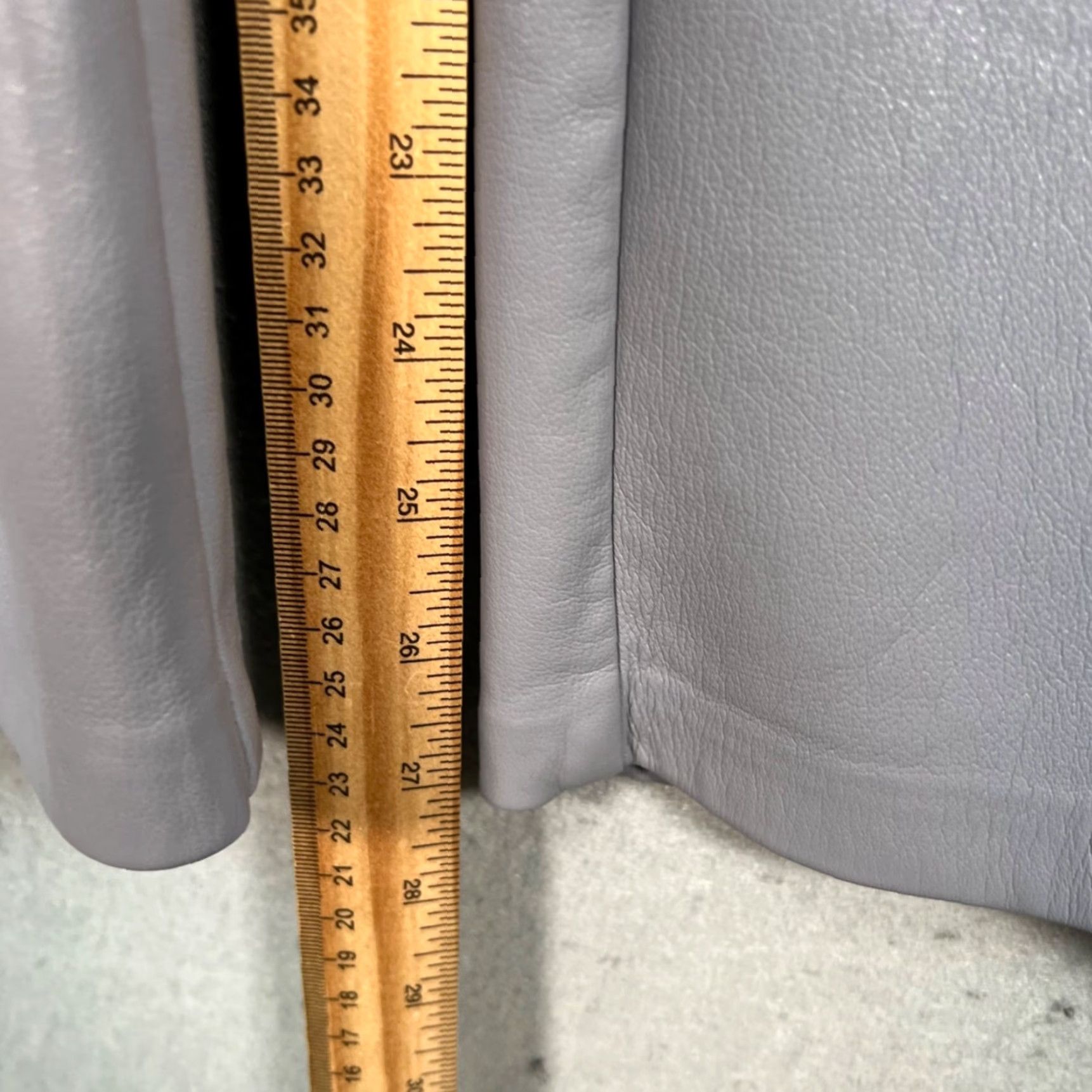 Vintage Wilfred Womens 2 Gray Faux Leather High-Rise Straight-Leg Pants Shirt Size 26" / US 2 / IT 38 - 7 Thumbnail