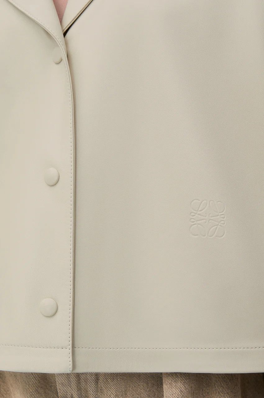 Loewe o1loc1c0525 Pyjama Blouse In Nappa Lambskin in Light Beige Size M / US 6-8 / IT 42-44 - 5 Thumbnail