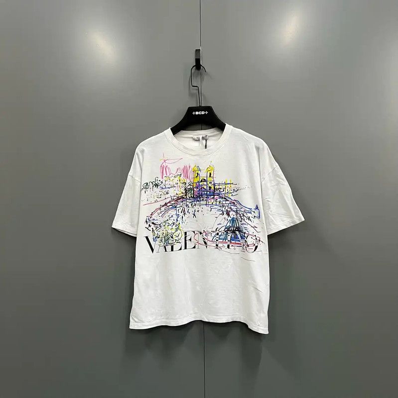Valentino Valentino Short Sleeve Cotton T-Shirt for Women 0089 Size M / US 6-8 / IT 42-44 - 1 Thumbnail