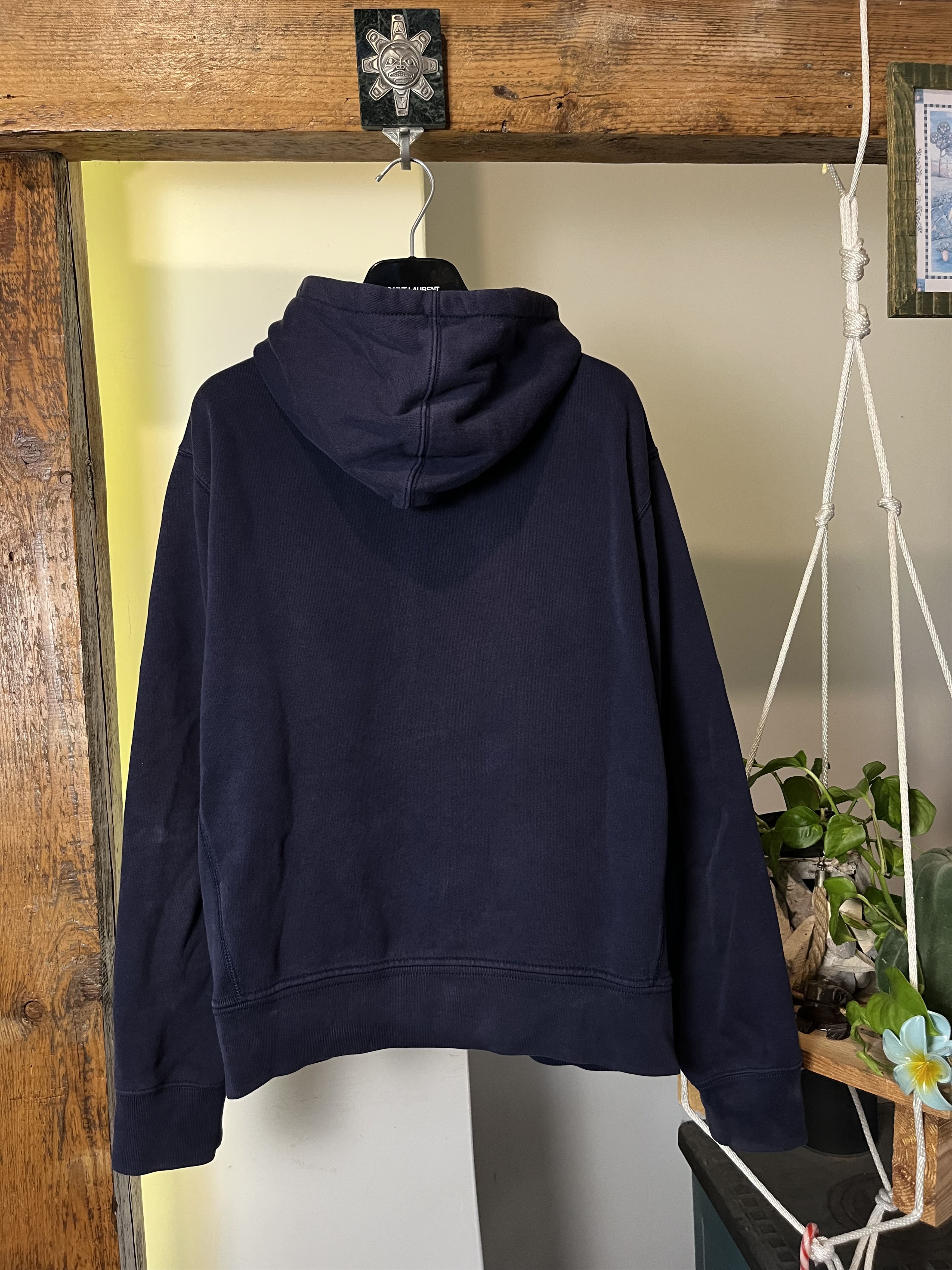 Polo Ralph Lauren × Ralph Lauren × Vintage Y2K Polo Ralph Lauren Navy Heavy Cotton Zip Hoodie Pony Logo Size US M / EU 48-50 / 2 - 2 Thumbnail