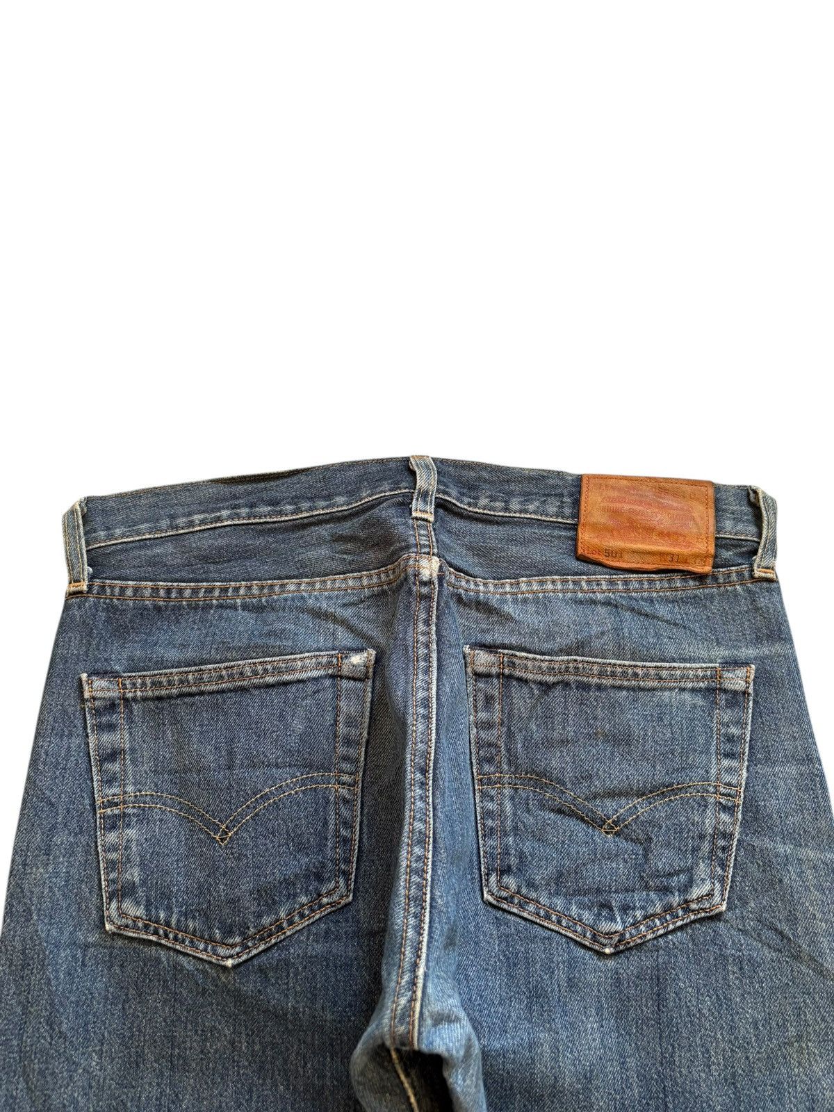 Levi's Vintage Levis 501 Selvedge Patch Ripped Jeans Size US 32 / EU 48 - 9 Thumbnail