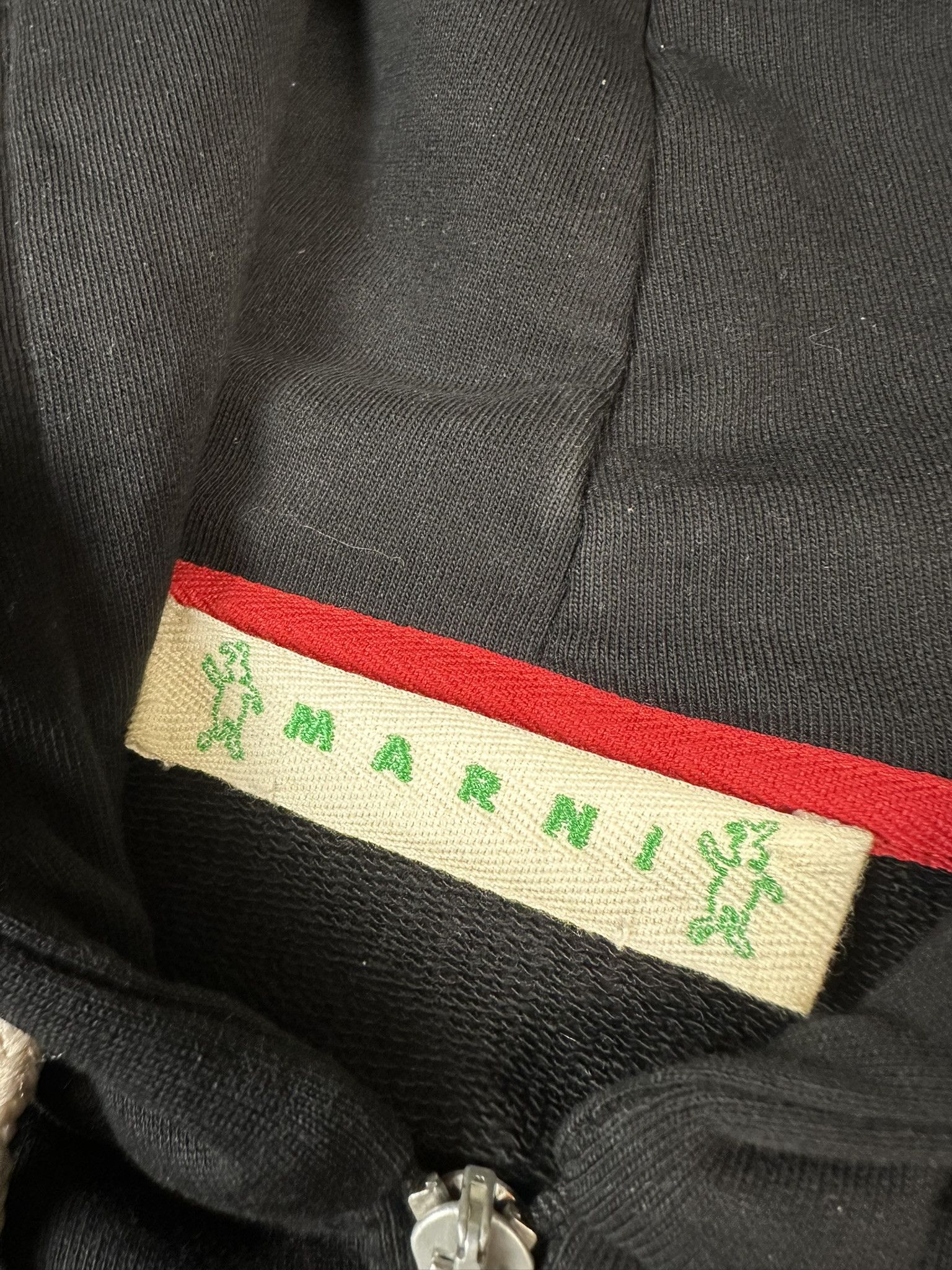 Marni SS19 Marni Dancing Bunny Zip Stripped Boxy Hoodie Size US M / EU 48-50 / 2 - 7 Thumbnail