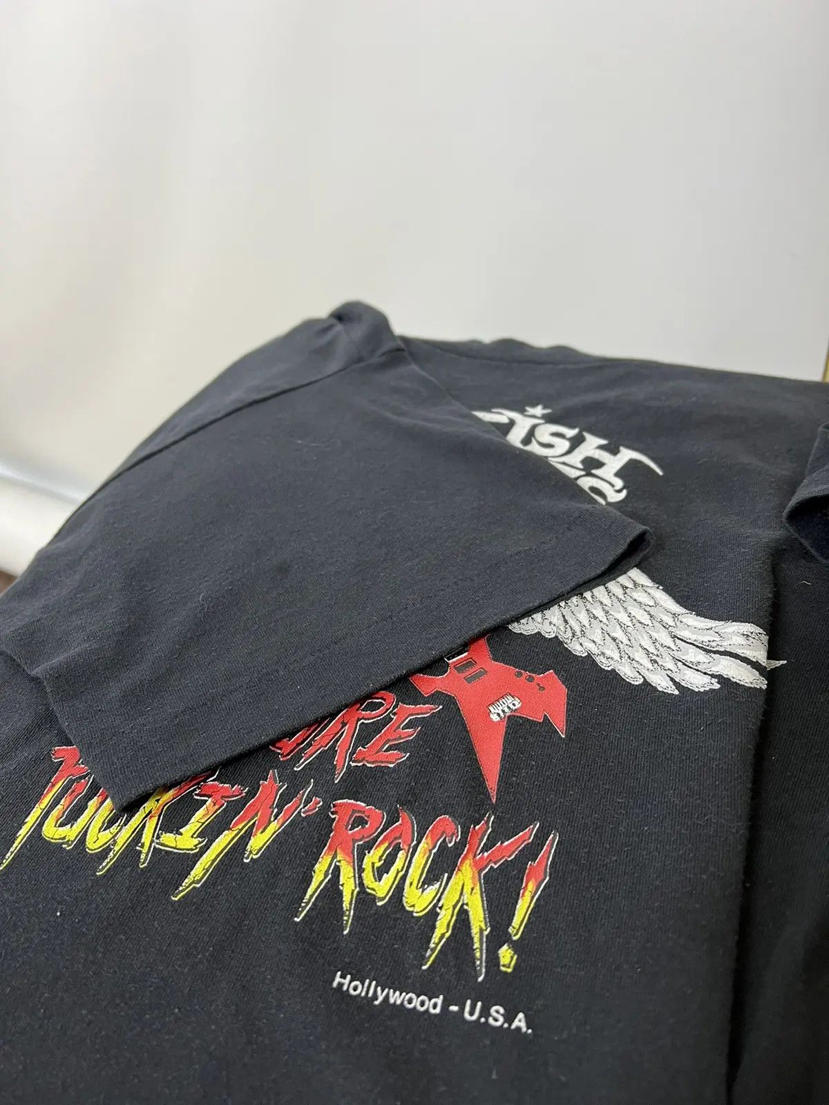 Band Tees × Star Of Hollywood × Vintage Vintage 90’s British Imports merchandise tee Size US L / EU 52-54 / 3 - 3 Thumbnail