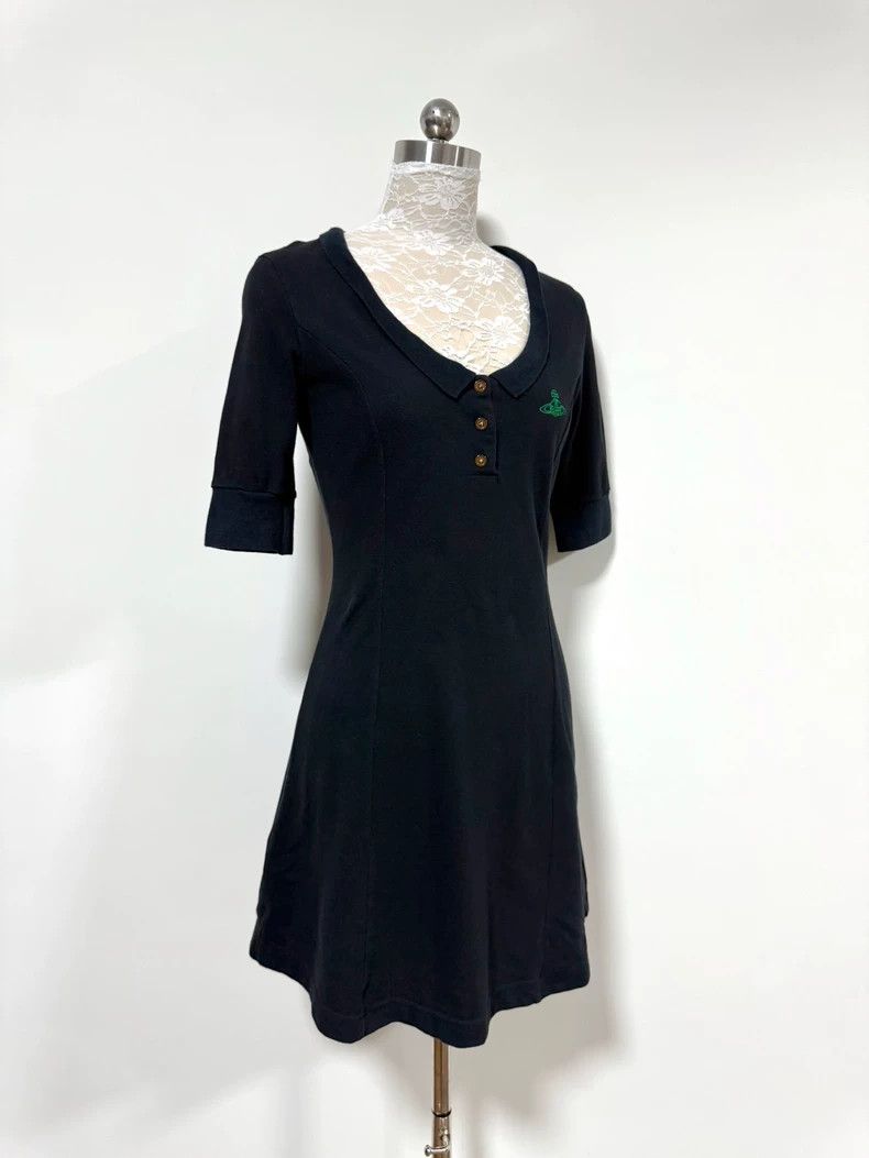 Vivienne Westwood Vivienne Westwood size2 Black green or embroidered polo col Size S / US 4 / IT 40 - 2 Thumbnail